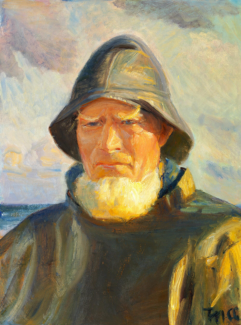 Der Skagen-Fischer Lars Kruse. (3) - Michael Peter Ancher