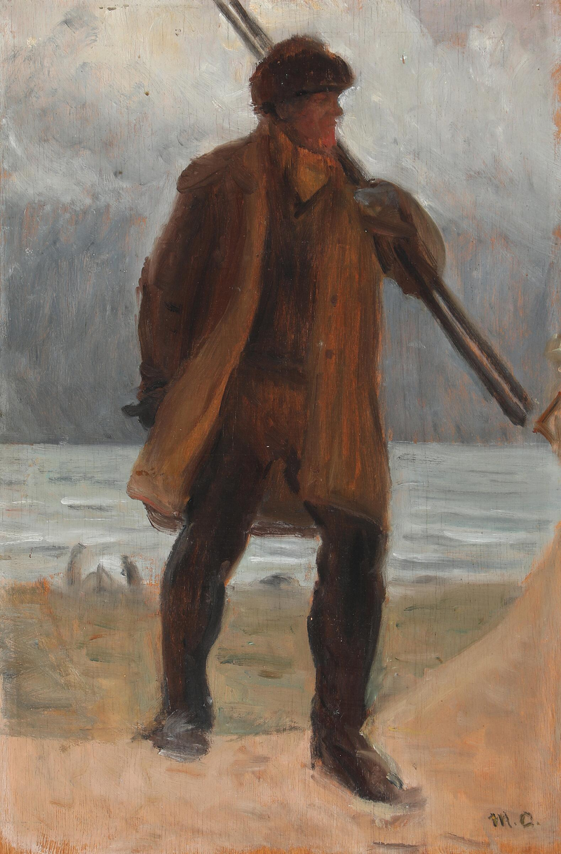 Ein Fischer am Strand. – Michael Peter Ancher
