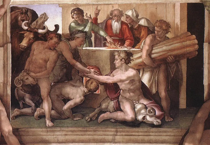 Das Opfer des Noah - Michelangelo