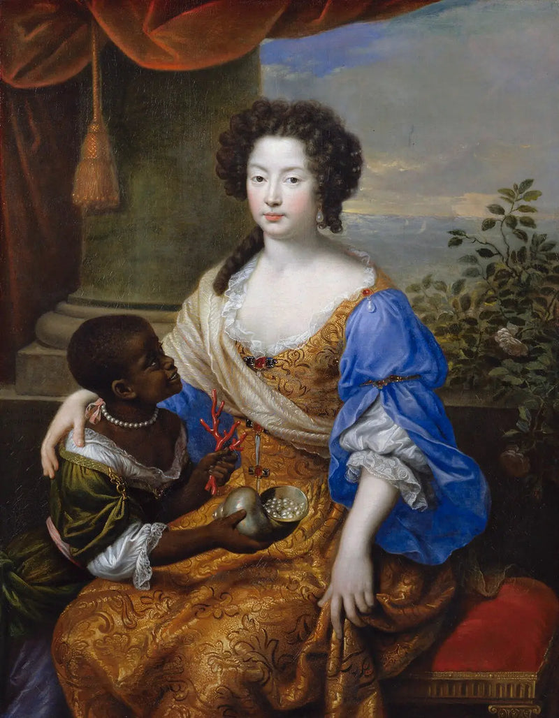 Louise de Kéroualle, Herzogin von Portsmouth mit einer unbekannten Begleiterin - Pierre Mignard