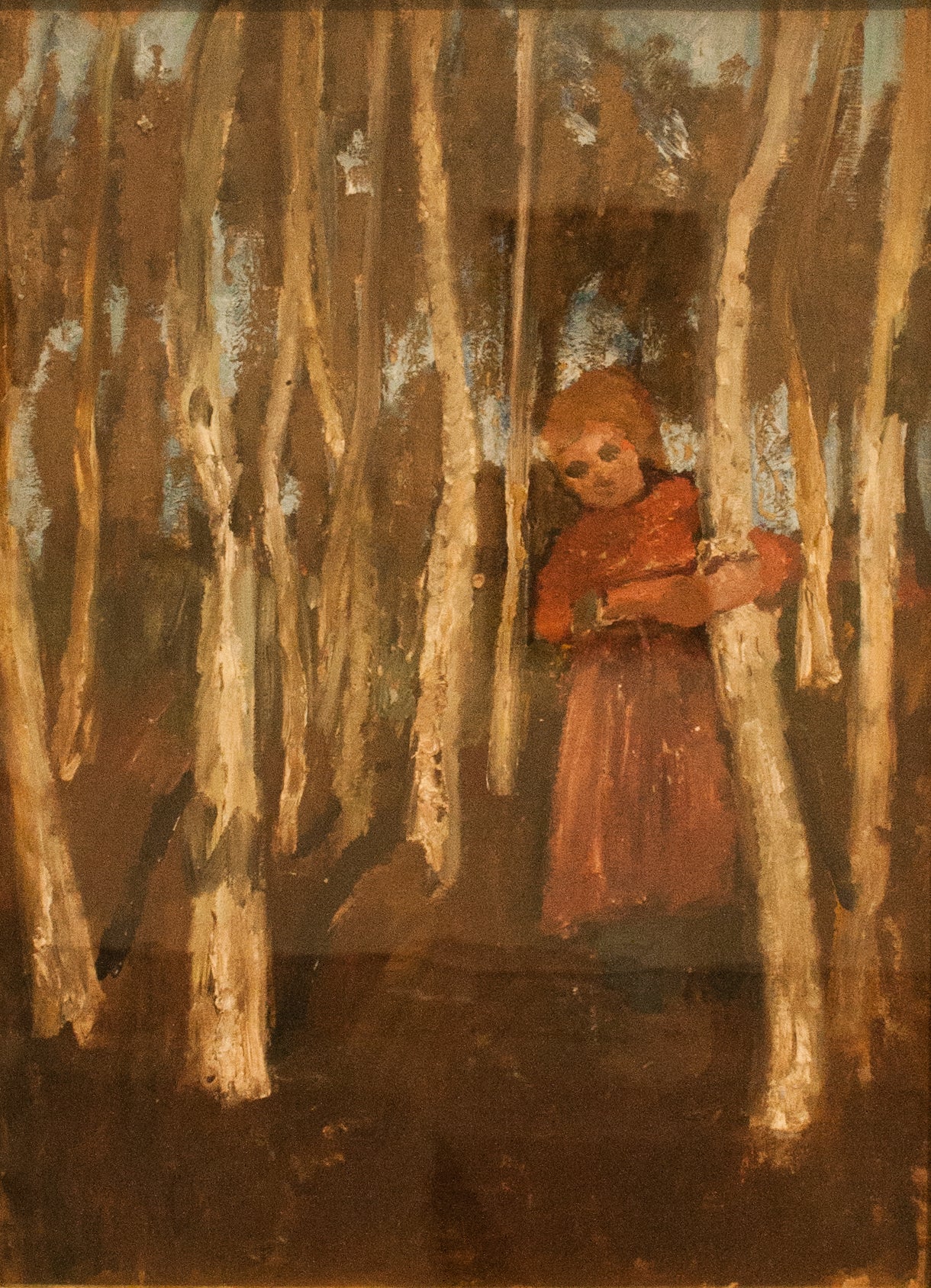 Fille dans le bois de bouleaux - Paula Modersohn-Becker
