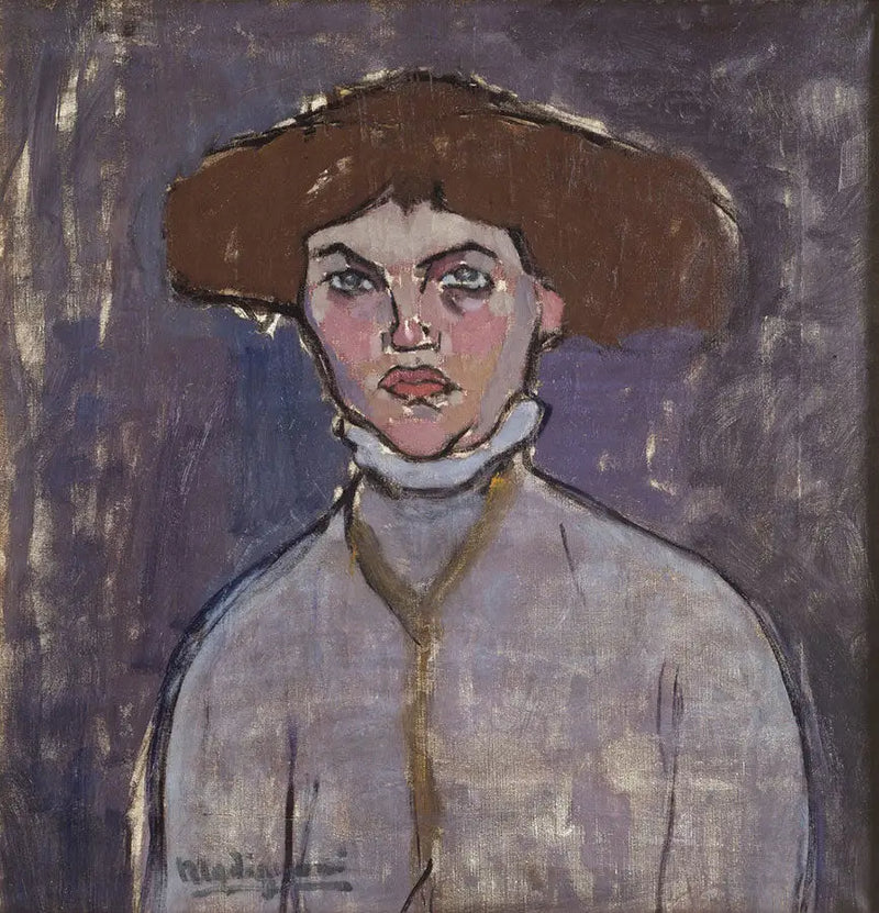 Büste einer jungen Frau - Amedeo Modigliani