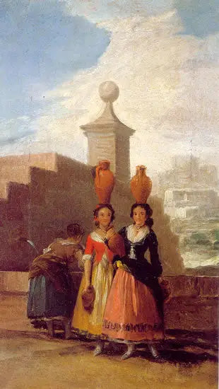 Frauen mit Krügen (Skizze) - Francisco de Goya