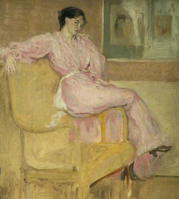 Mme Conder in Rosa - Charles Conder