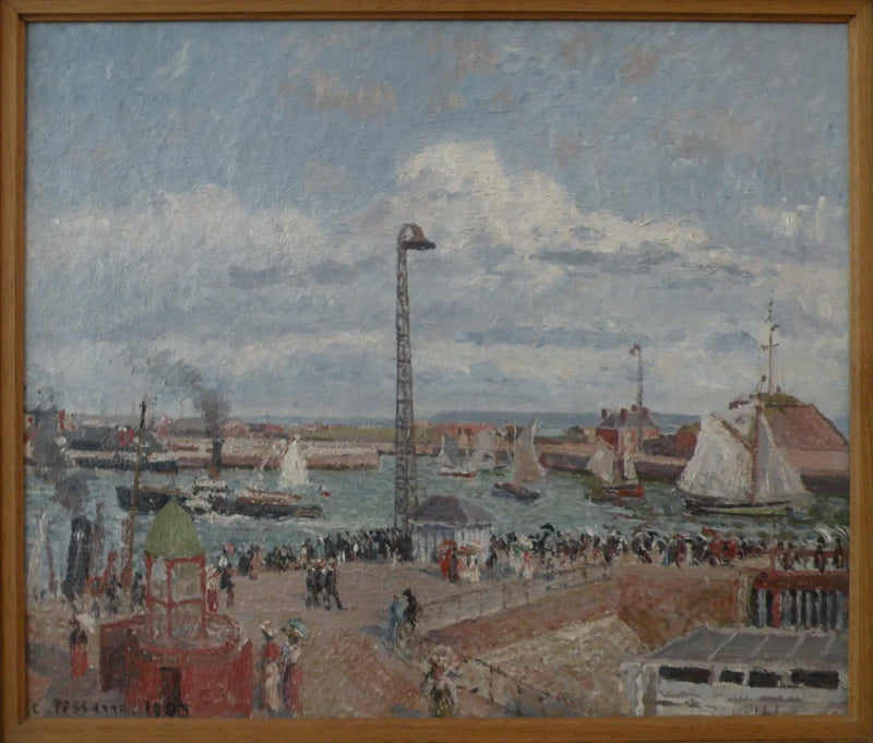 Der Anker der Piloten in Le Havre. Hohe See. Nachmittag. Sonne - Camille Pissarro