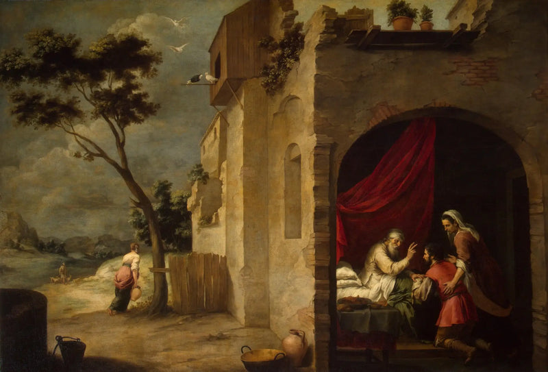 Isaac segnet Jakob - Bartolomé Esteban Murillo