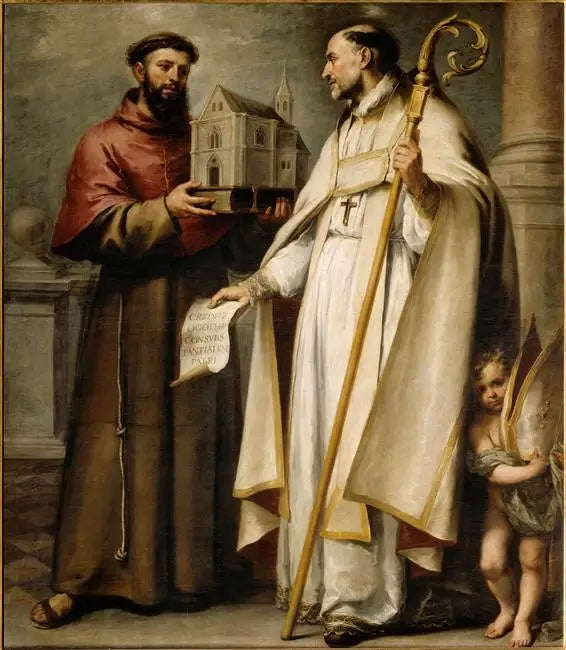 Saint Léandre und Saint Bonaventure - Bartolomé Esteban Murillo
