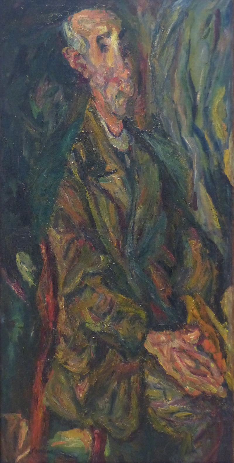 Der alte Mann mit gefalteten Händen - Chaim Soutine