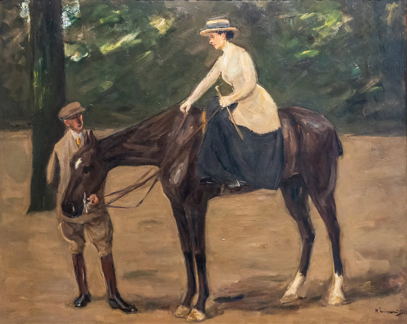 Das Mädchen des Künstlers zu Pferd - Max Liebermann