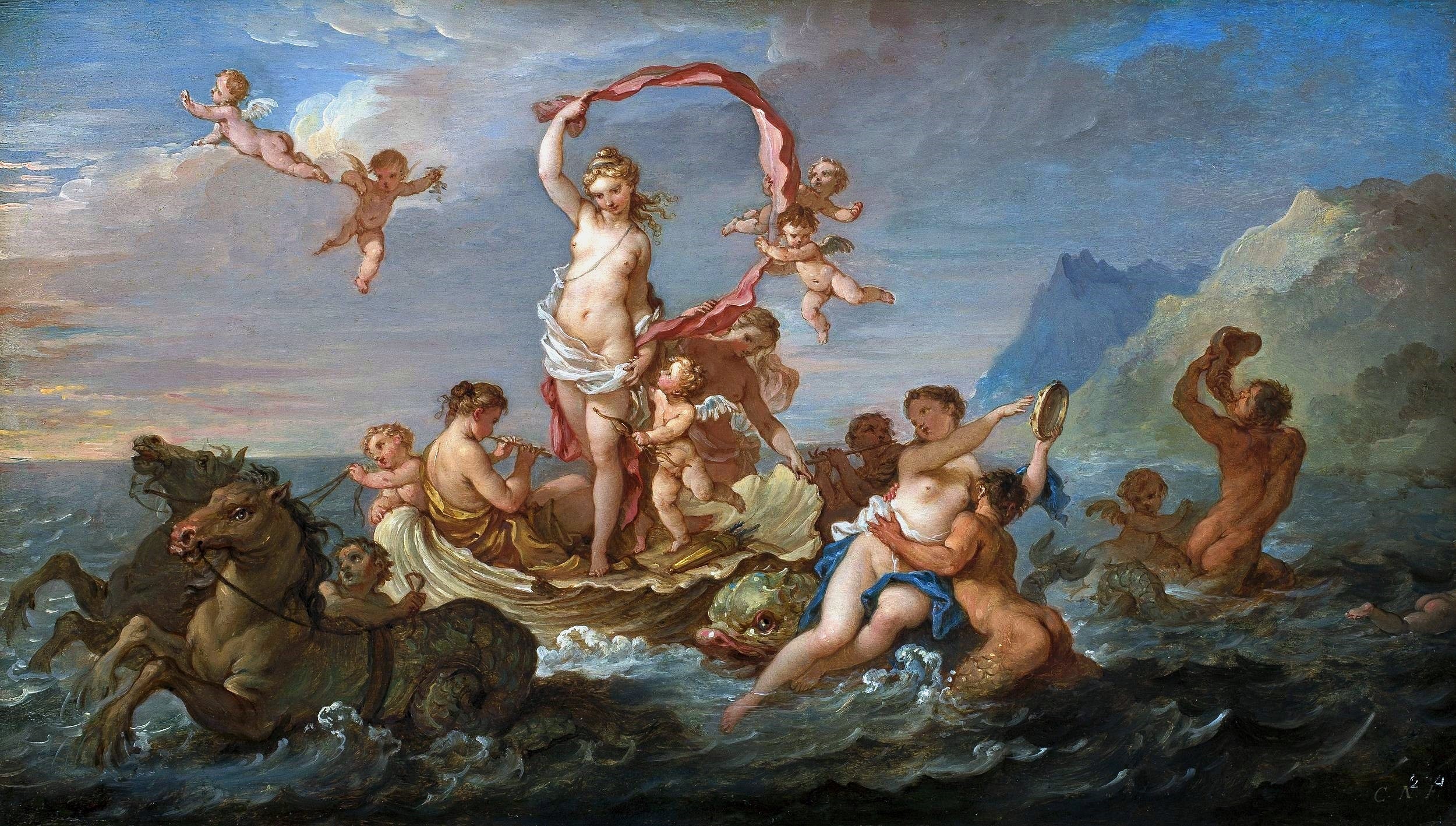 Le Triomphe d'Amphitrite - Charles-Joseph Natoire