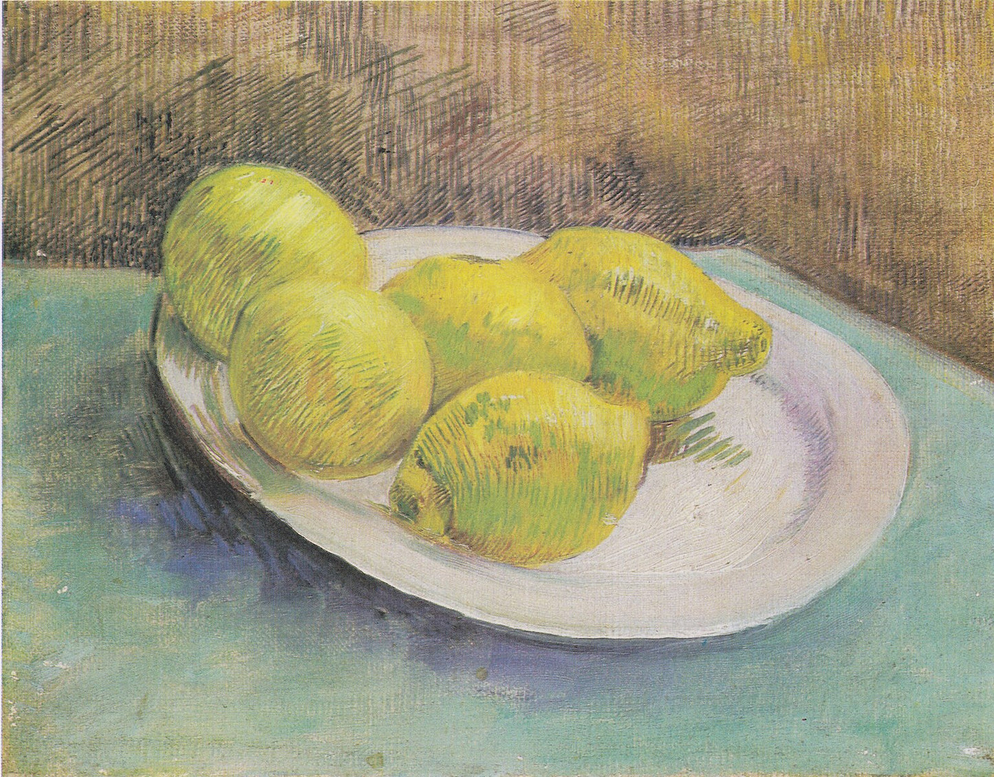 🍋 Stillleben mit Zitronen auf einem Teller – Vincent van Gogh (1887)