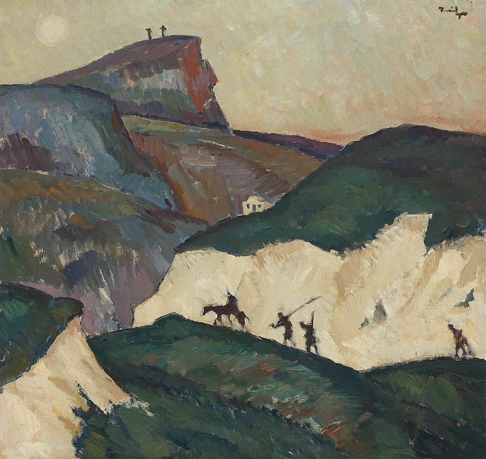 Golgotha, Nicolae Tonitza, 1940, peinture à l’huile