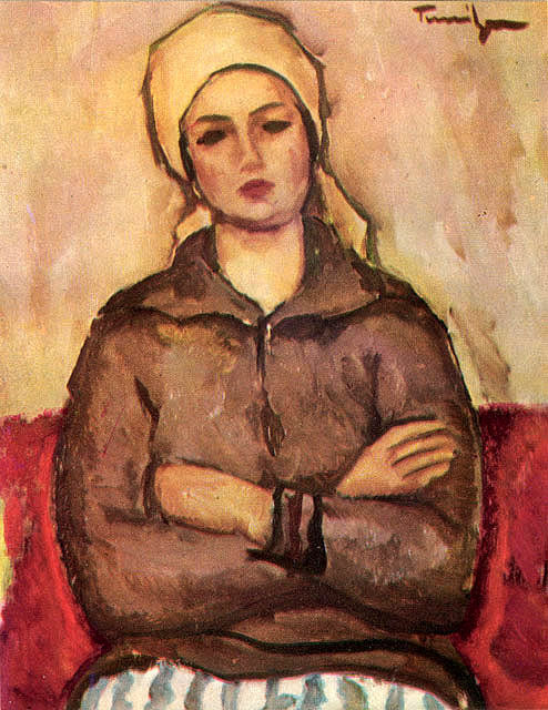 L’Ouvrière, Nicolae Tonitza, 1920, peinture à l’huile