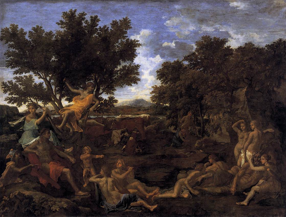 Apollon verliebt in Daphne - Nicolas Poussin