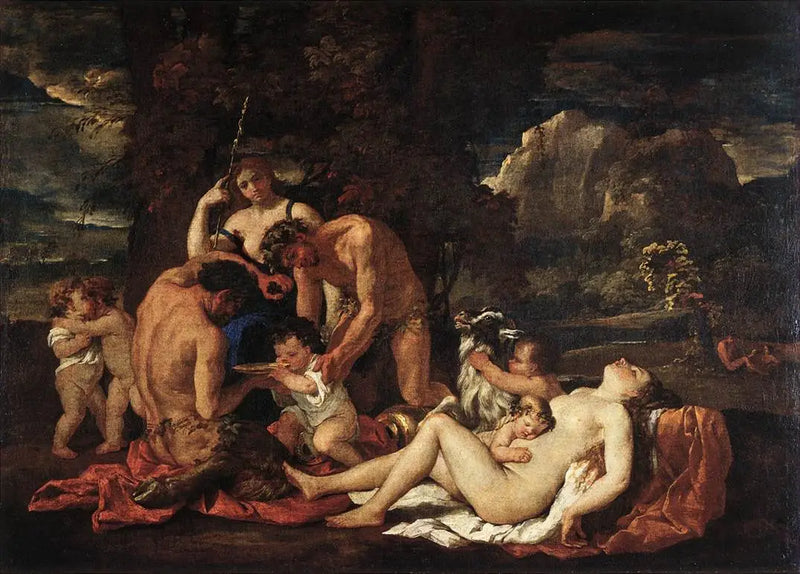 Die Nahrung des Bacchus - Nicolas Poussin