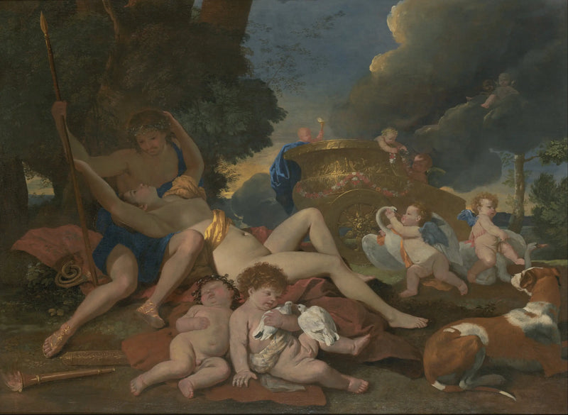 Venus und Adonis - Nicolas Poussin