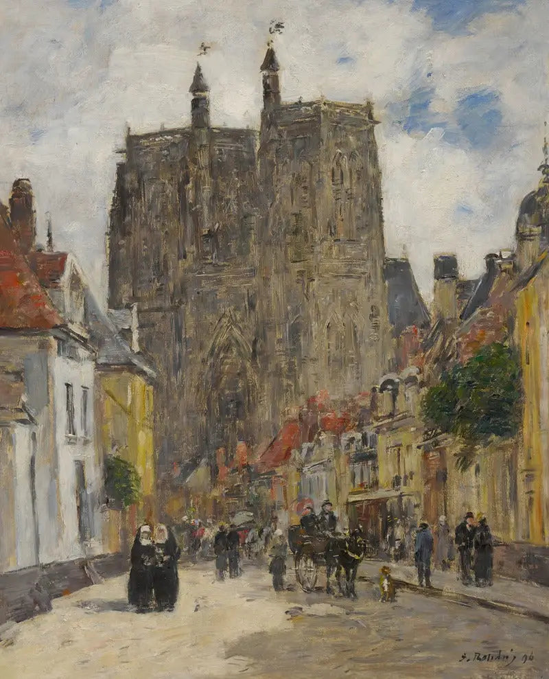 Abbeville: Kirche von Saint-Vulfran - Eugène Boudin