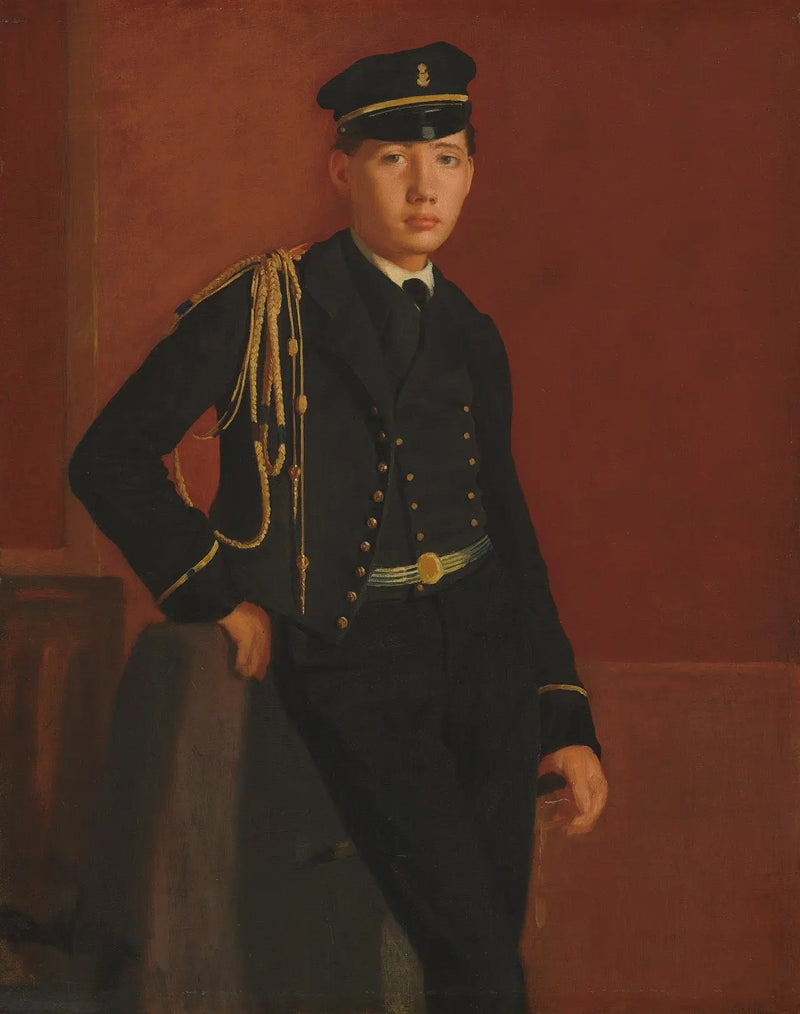 Achille De Gas in Kadettenuniform - Edgar Degas