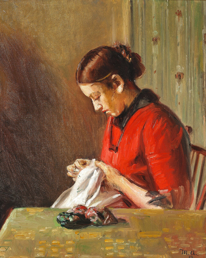 �� Stickerei. -Michael Peter Ancher