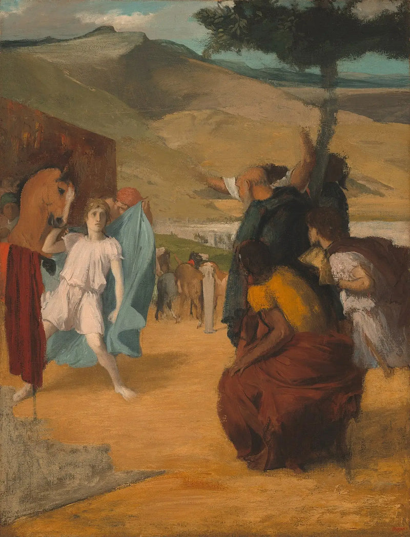 Alexandre und Bucephalus - Edgar Degas