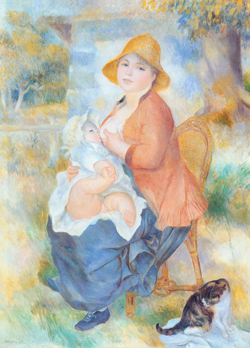 Aline Renoir, die ihren Sohn Pierre stillt - Pierre-Auguste Renoir