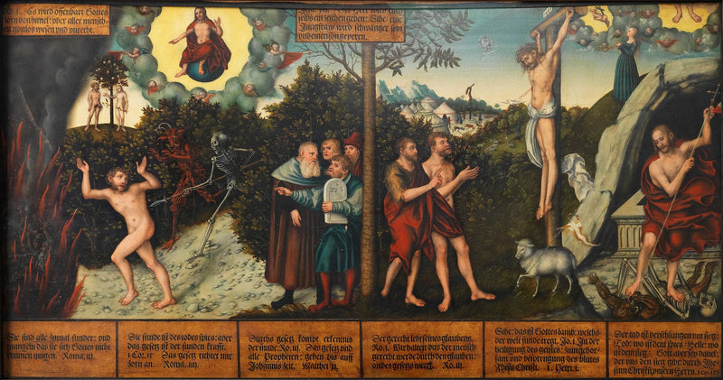 Allegorie von Gesetz und Gnade - Lucas Cranach der Ältere