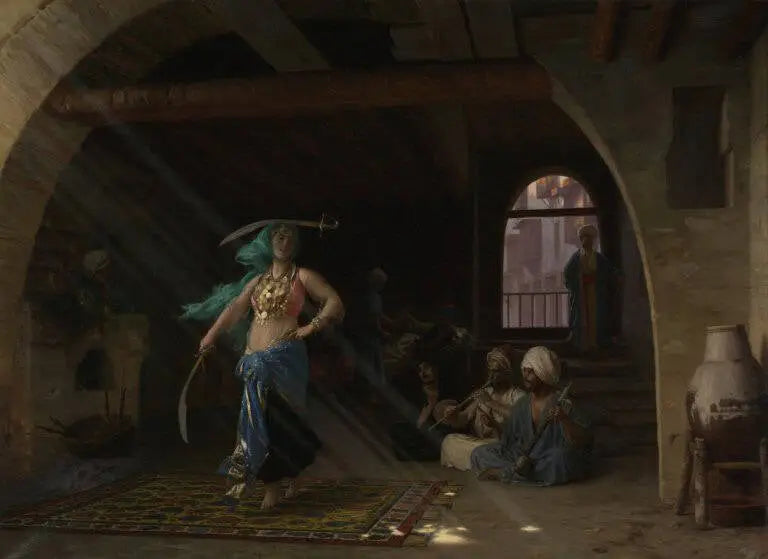 Almeh, die den Schwerttanz ausführt - Jean-Léon Gérôme