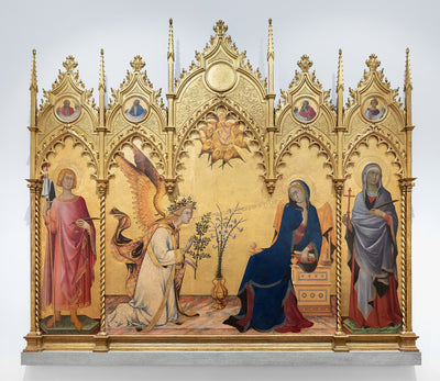 Annonciation entre les saints Ansan et Marguerite - Simone Martini - Alpha Reproduction