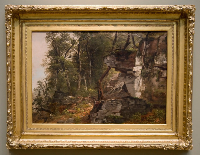 Bäume auf einem felsigen Hügel - Asher Brown Durand