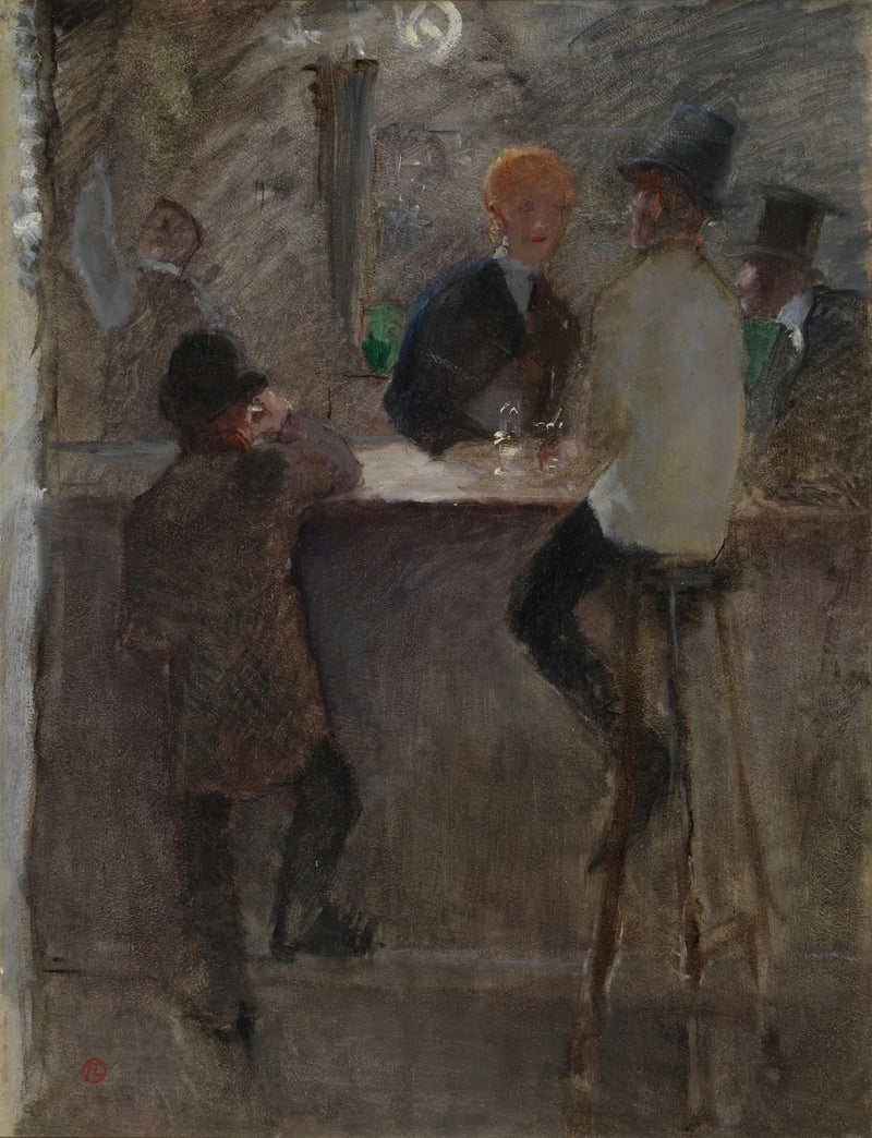 Im Bar - Henri de Toulouse-Lautrec