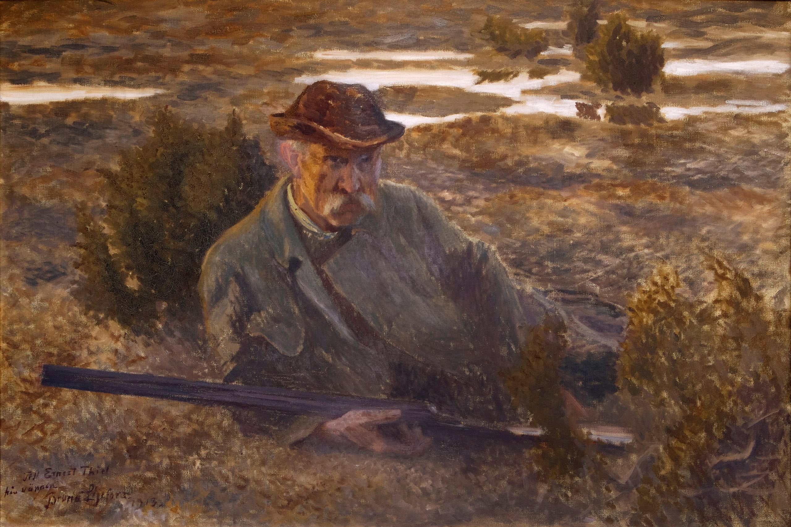 Selbstporträt - Bruno Liljefors