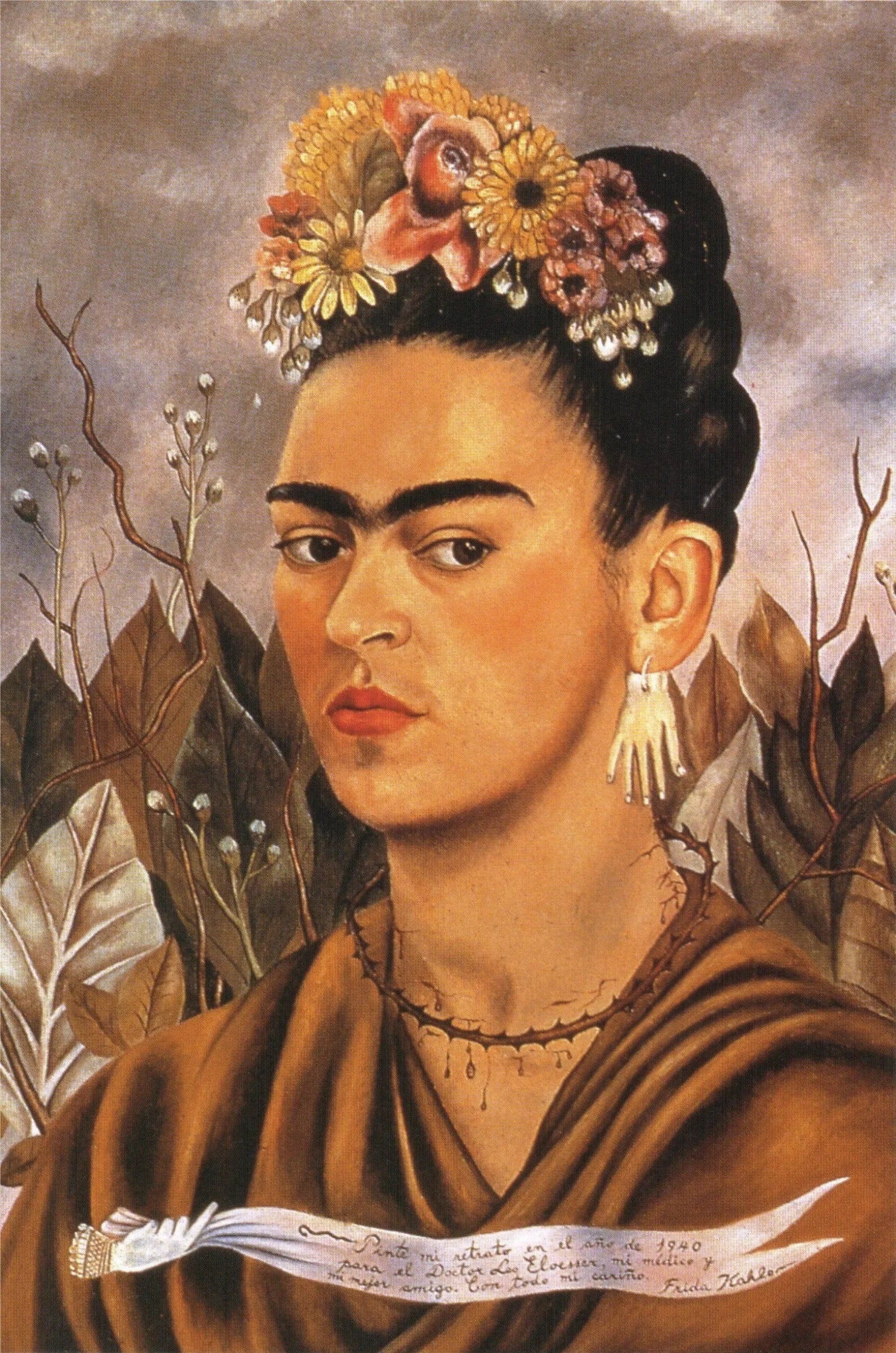 Selbstporträt gewidmet Dr. Eloessser - Frida Kahlo