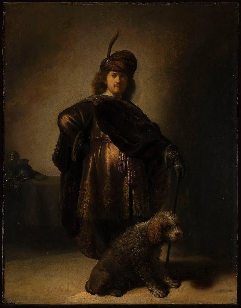 Selbstporträt in orientalischen Gewändern - Rembrandt