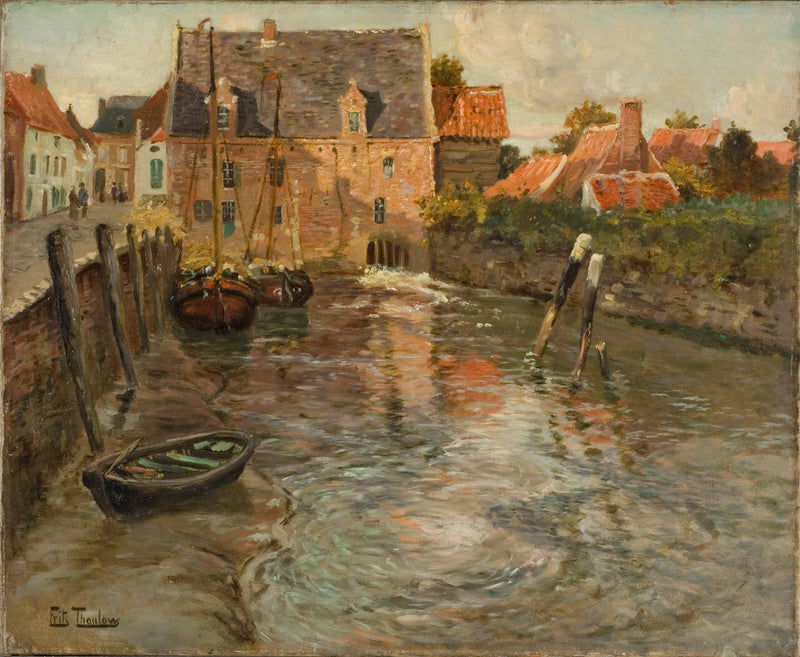 Niedrigwasser - Frits Thaulow