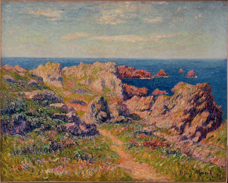 Schönes Wetter in Pern (Insel Ouessant) - Henry Moret