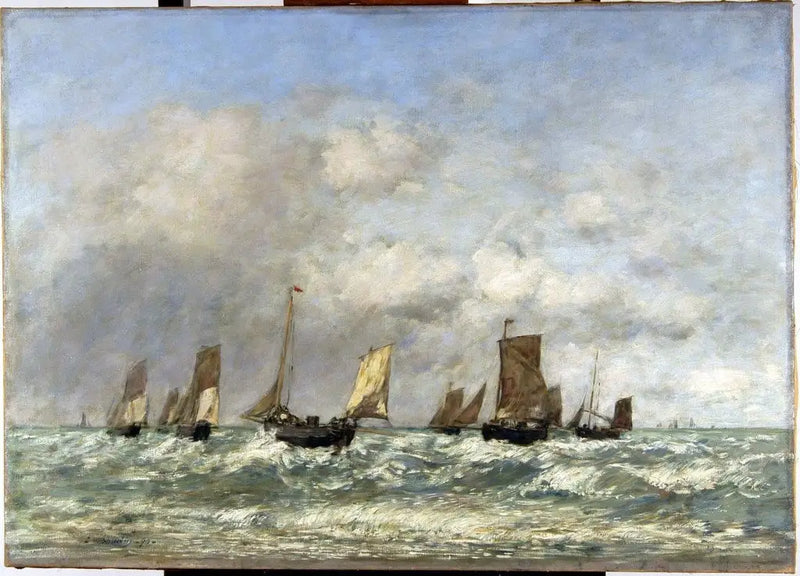 Berck: Der Abgang der Boote - Eugène Boudin