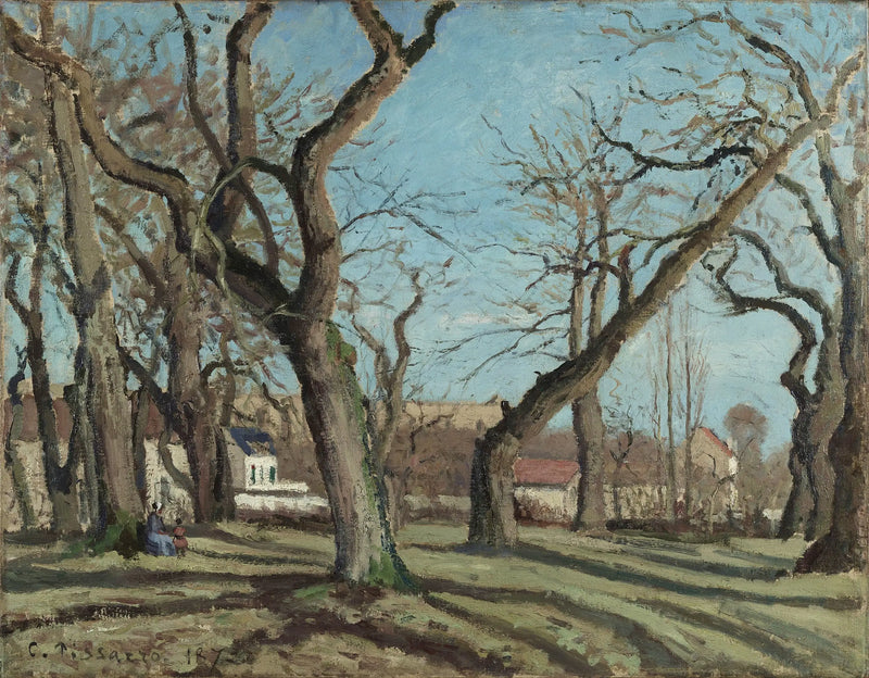 Kastanienholz in Louveciennes - Camille Pissarro