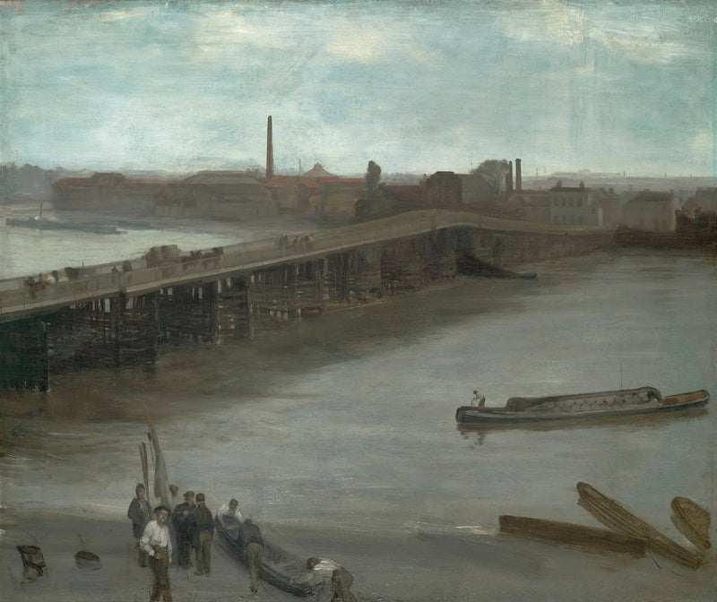 Braun und Silber: die alte Battersea-Brücke - James Abbott McNeill Whistler