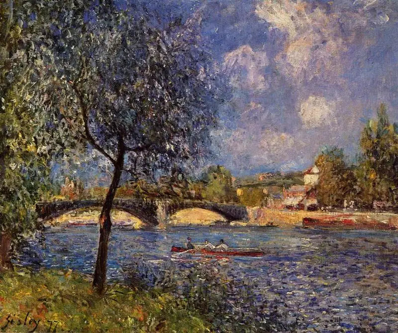 Kanal von Bristol, Abend - Alfred Sisley