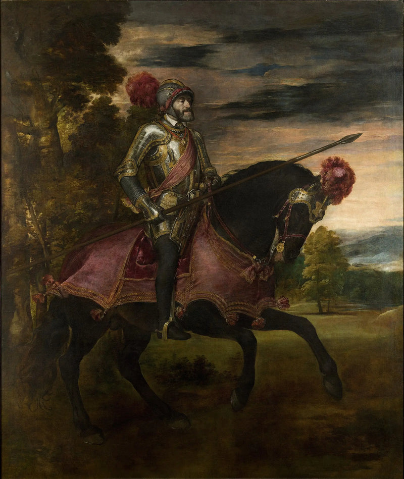 Karl V. auf dem Pferd bei Mühlberg - Titian