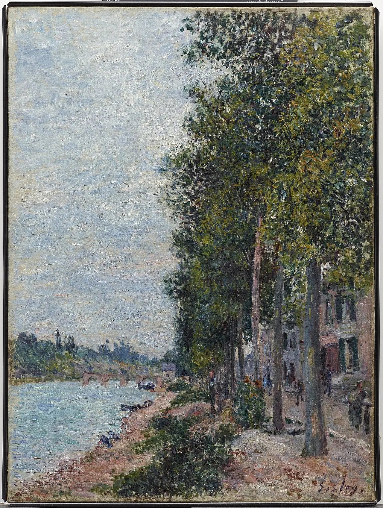Reproduction du tableau « Chemin le long de la Seine à Saint-Mammès - Alfred Sisley » par Alpha Reproduction en peinture à l’huile
