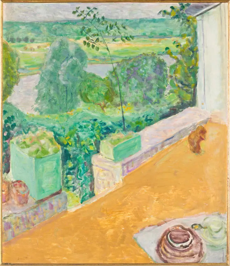 Hund auf der Terrasse - Pierre Bonnard
