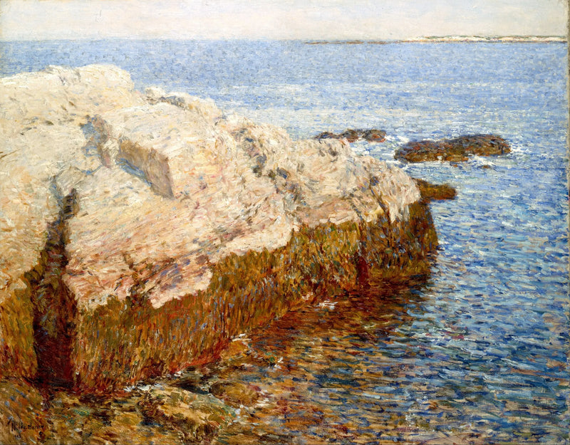 Klippe Felsen - Appledore - Childe Hassam