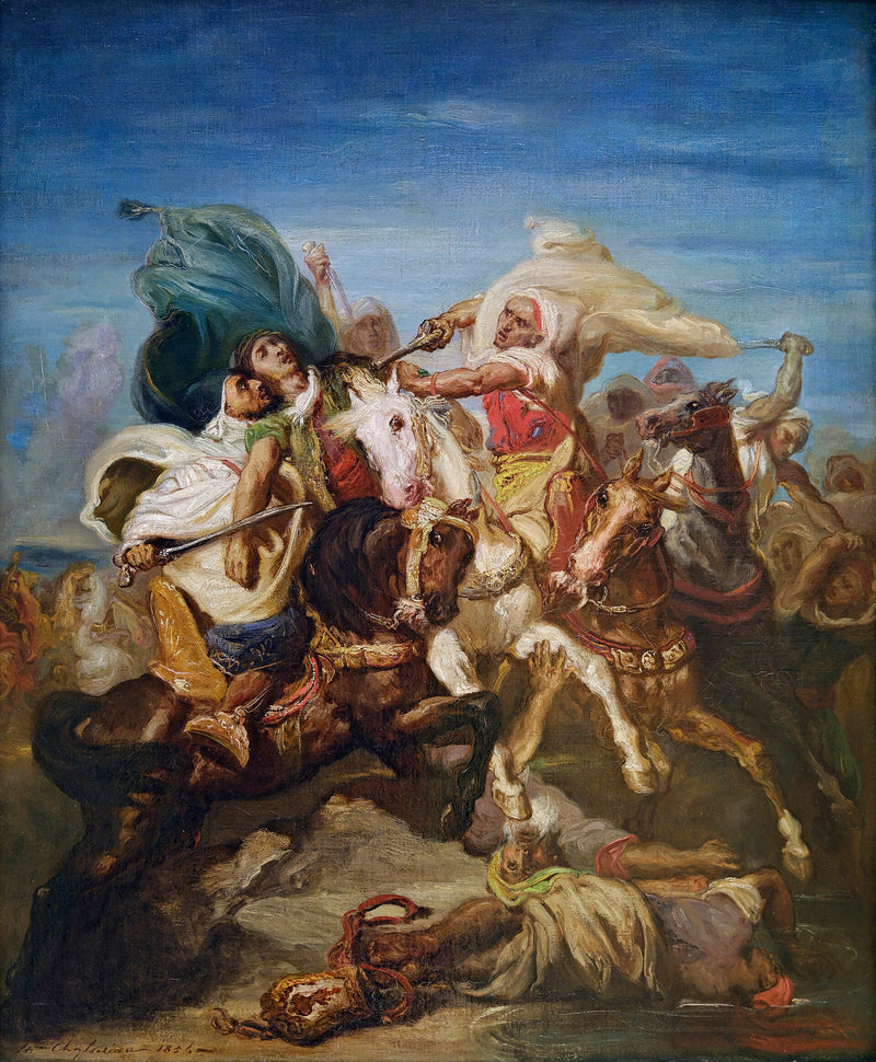 Kampf der arabischen Reiter - Théodore Chassériau