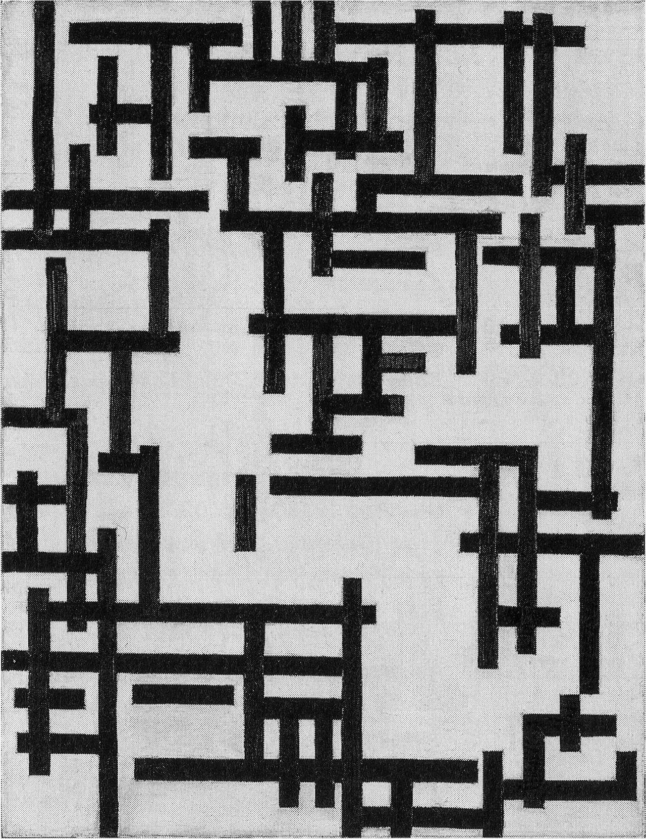Composition XIII (Femme dans un atelier) - Theo van Doesburg