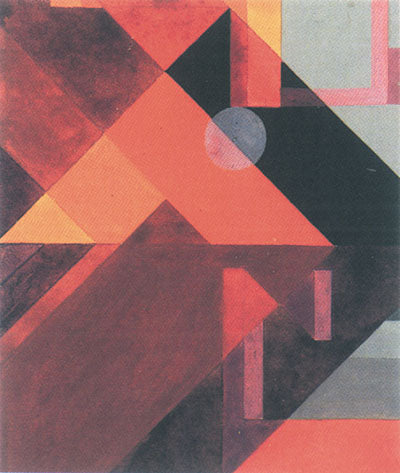 Composition avec diagonales et croix - Sophie Taeuber