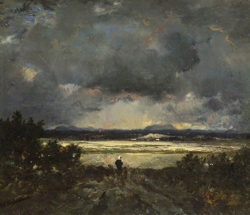 Coucher de soleil en Auvergne - Théodore Rousseau