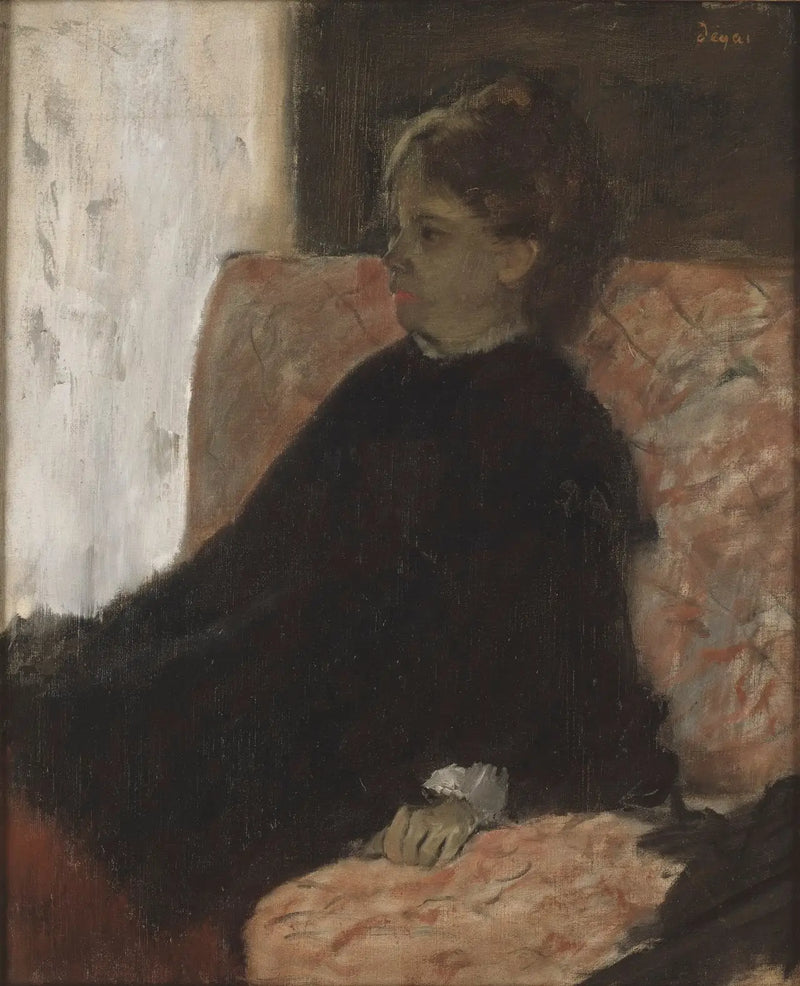 Dame in Schwarz - Edgar Degas