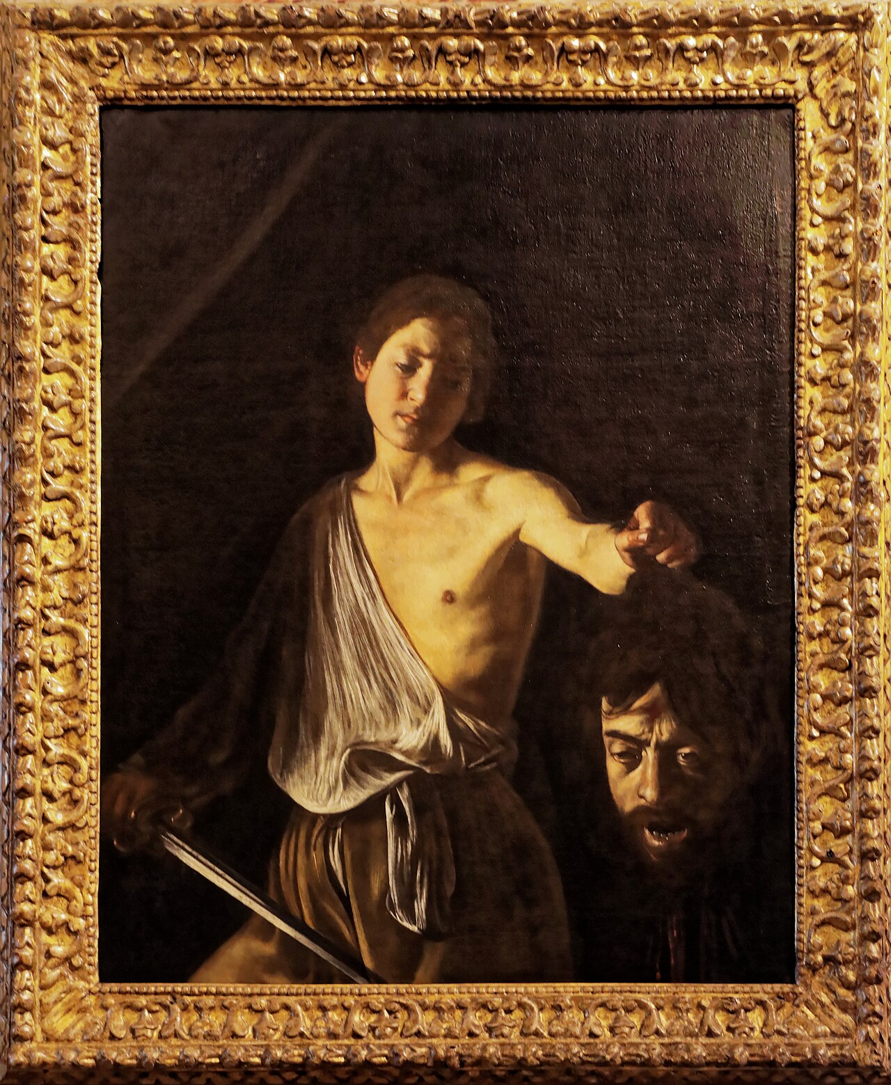 David avec la tête de Goliath - Le Caravage - Alpha Reproduction