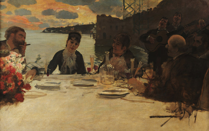 Mittagessen in Posillipo - Giuseppe De Nittis